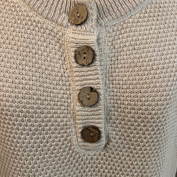 Bluivy S01664 Cotton Knit Lounge Set Waffle Top Pants Two Piece Beige Medium - Picture 3 of 12